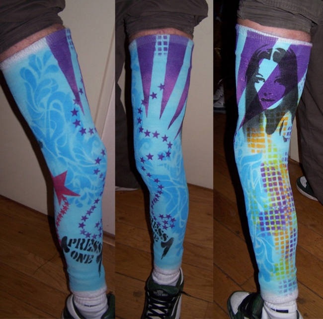 Умопомрачительные творческие рисунки на гипсе