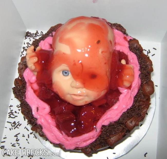 Отвратительные торты посвященные рождению ребенка 