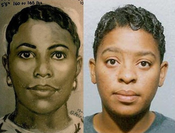 Невероятно точные портреты преступников,  сделанные женщиной полицейским 