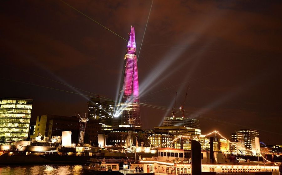 Официальное открытие самого высокого небоскрёба Европы The Shard
